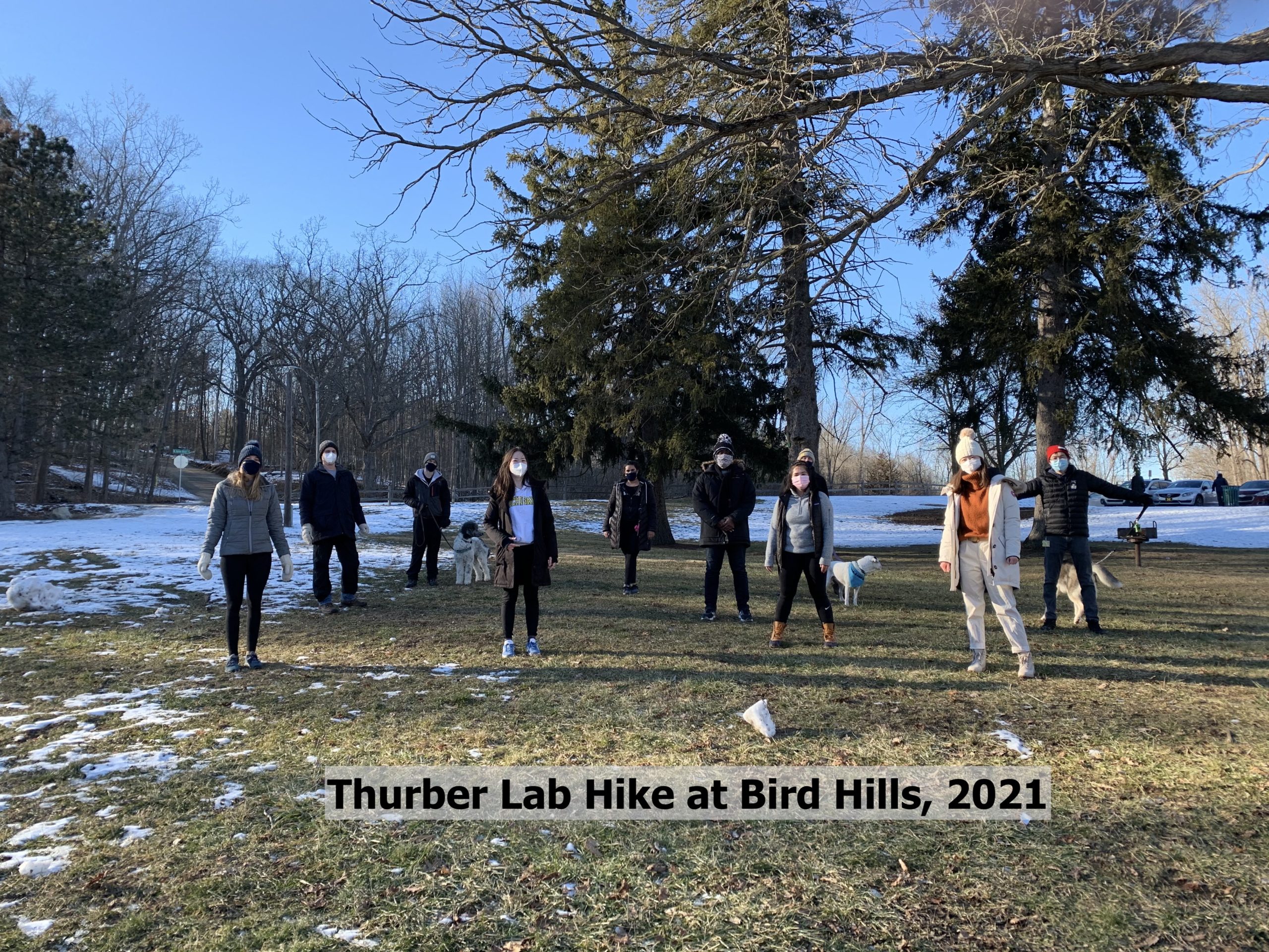 Group photo of Thurber Lake Hike at Bird Hills